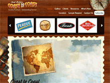 Tablet Screenshot of coasttocoastfood.com